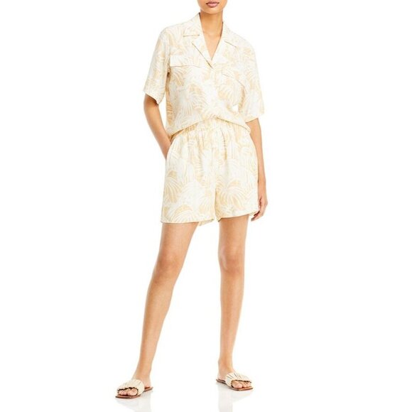 Anine Bing Austin Top in Yellow Small Womens Blouse Button Down - Picture 11 of 16